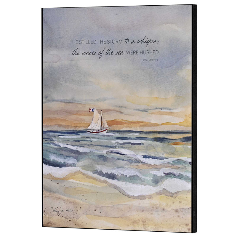 Plaque murale «He Stillé The Storm»