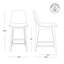 Upholstered Counter Stool with Solid Wood Legs-119721201-119721199