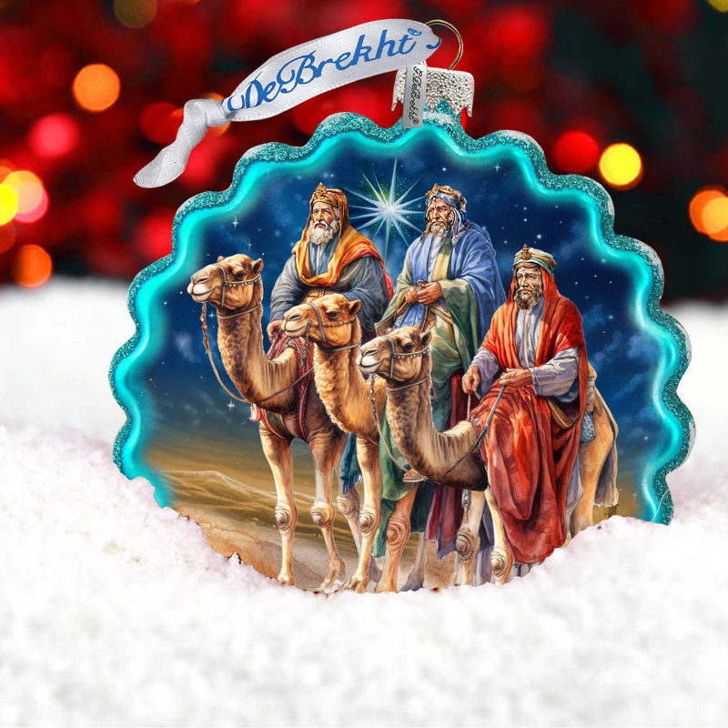 4'' Glass Hanging Figurine Ornament