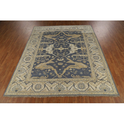 Blue Handmade Oushak Indian Area Rug 8x10
