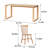 Long table work table Solid wood large board table-198607262