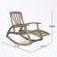 Chaise d'extérieur en bois massif à bascule Cathleen-31980703