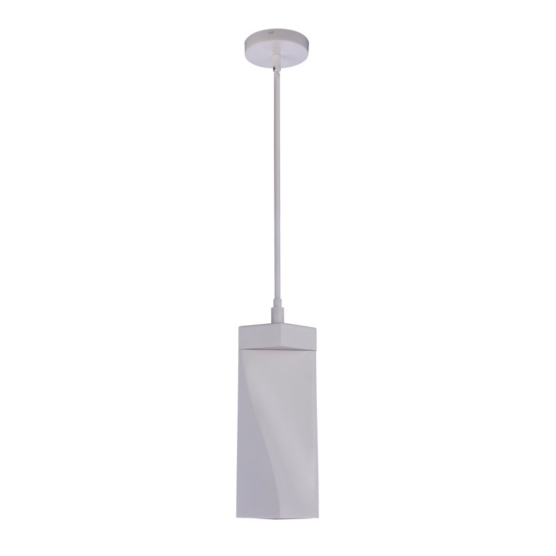  Luminaire suspendu cylindrique à 1 lumière DEL