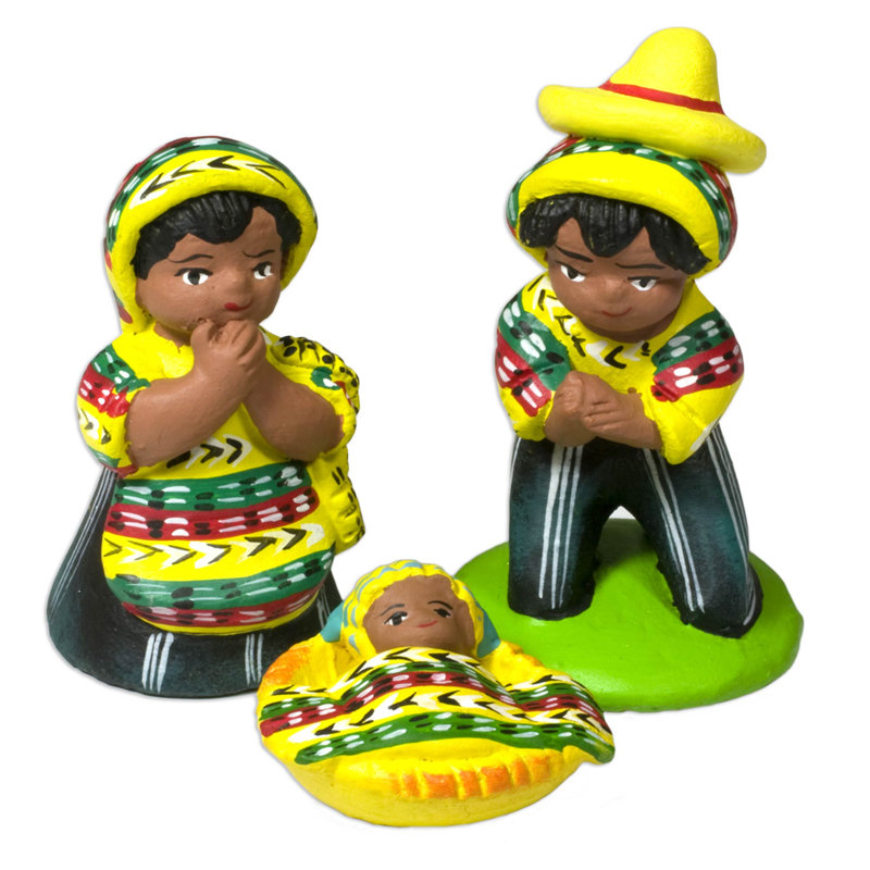 Ensemble de 13 figurines de crèche de Noël