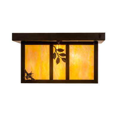 Plafonnier encastré 2 lumières 14 po Franco