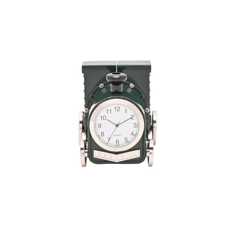 Miniature Clock Green Steam Train