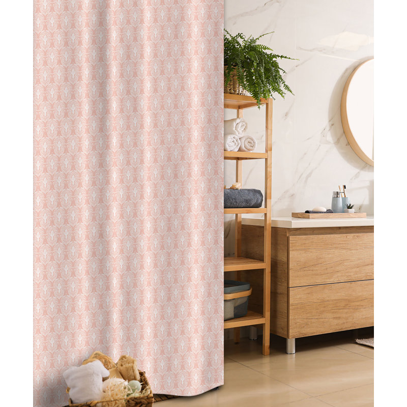 Geometric Shower Curtain with Hooks Included