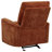 Trask Burnt Orange Glider Recliner