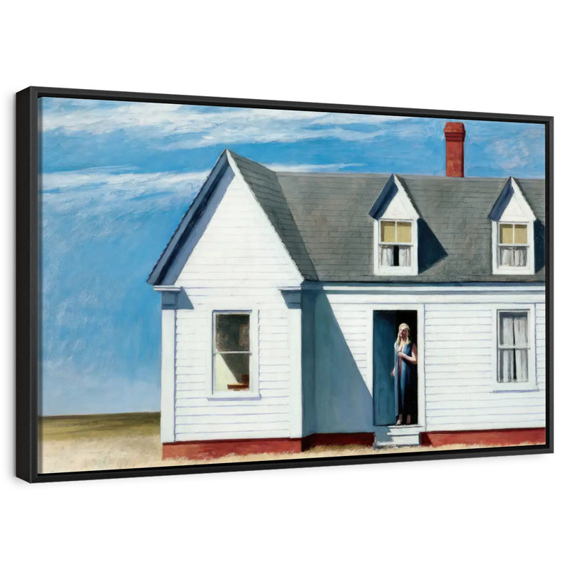 High Noon 1949, 46 po x 31 po, Cadre flottant noir
