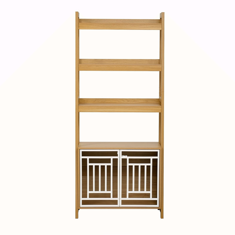 Meuble pour chien avec échelle pour cage
