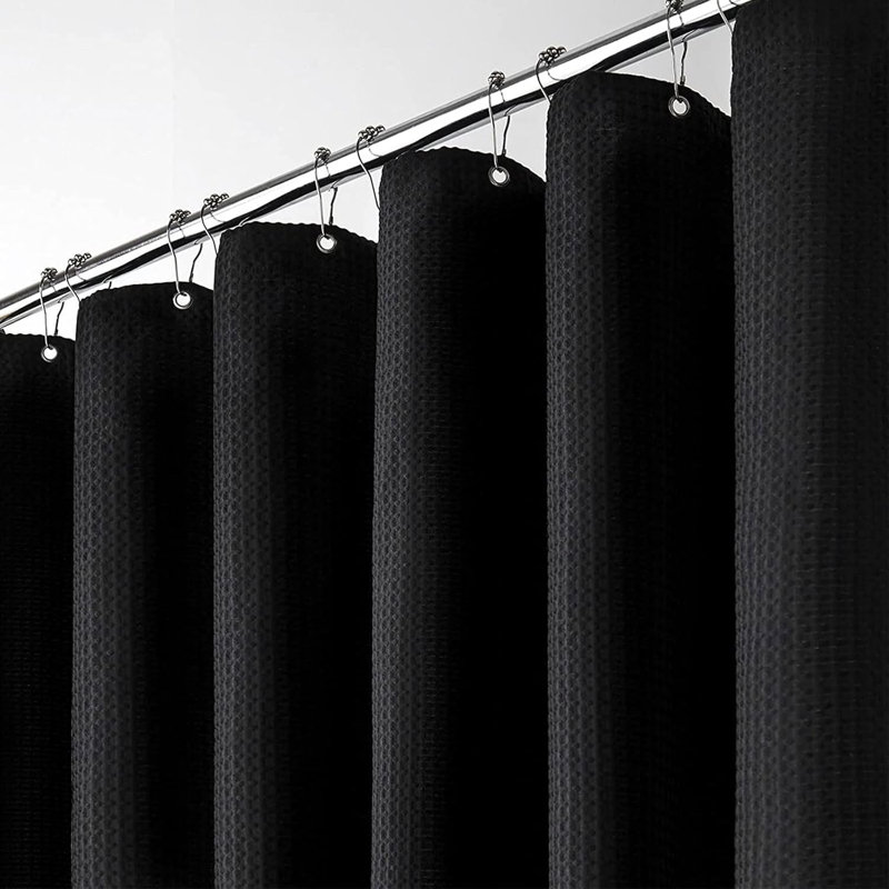 Proof Resistant Shower Curtain (182 x 182cm), Black
