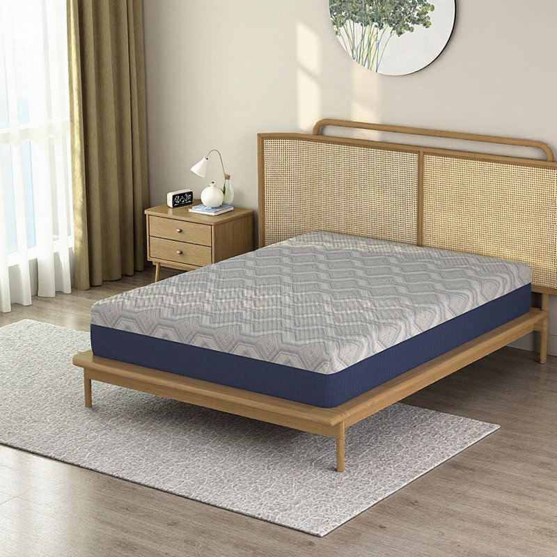 Matelas hybride simple 12 po avec mousse à mémoire de forme, support de bord et mousse à 5 zones pour un confort et une durabilité optimaux