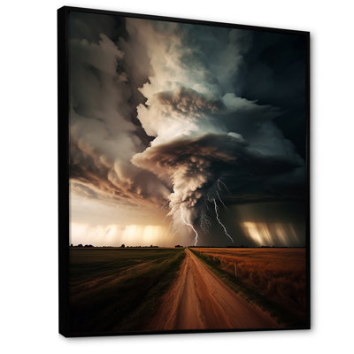Abstract Canvas Wall Art, Majestic Storm Vortex Print - Santio Storm Majestic Vortex