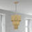 Weavington 2 Light Antique Gold Leaf Pendant