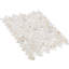Oyster .5x1 Herringbone Polished Pearl Mosaic Tile