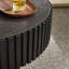Table basse ronde en fritté et en bois manufacturé 35,43 po-1449970190-1449970187