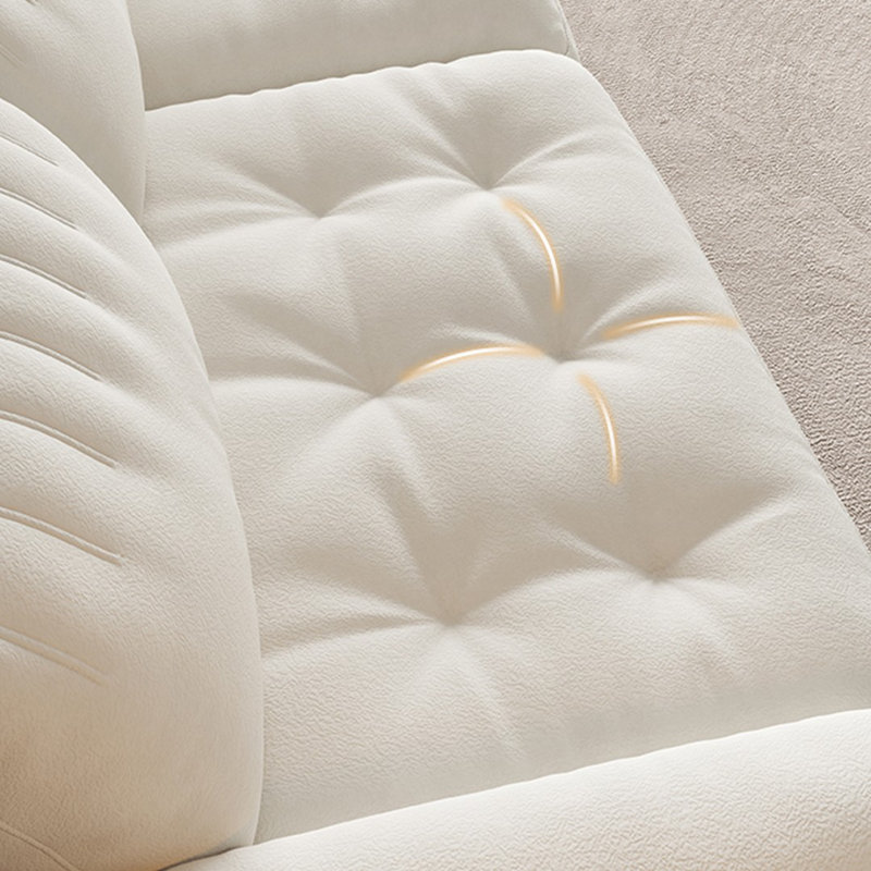 White Polyester Blend Modular Sofa cushion couch