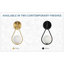 Applique murale 1 lumière Teardrop-109883184