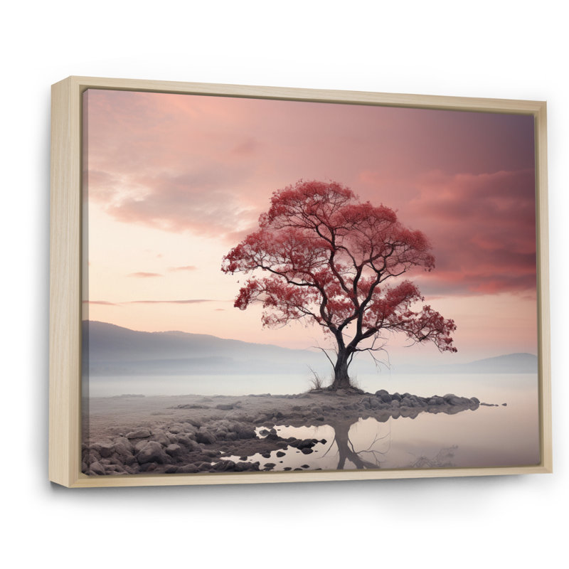 «Sky Ephemeral Glow» sur toile, Cadre naturel flottant, H 16 po x l 32 po x P 1 po