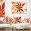 Danse de la fleur exotique brune - coussin à imprimé floral-30718818-30718822