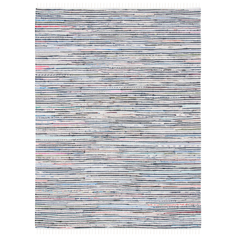 Conner Rug Hand Woven Cotton Striped Rug, Rectangle 2'6" x 4'