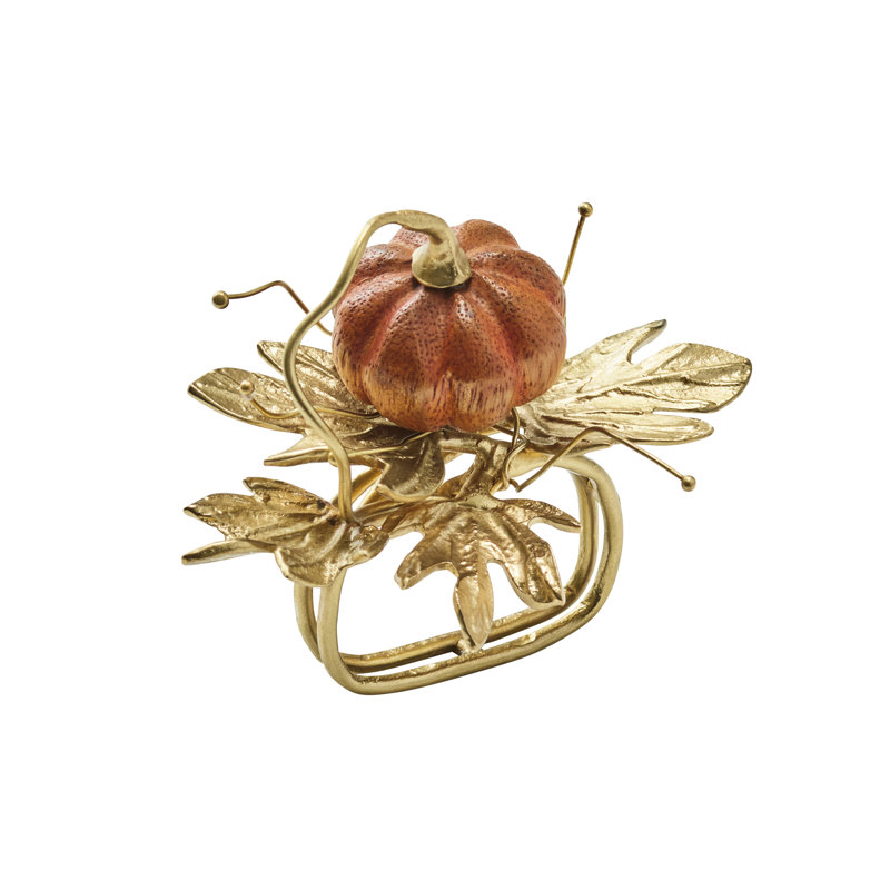 Gilded Gourd Napkin Ring