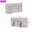 Buffet avec portes coulissantes de style grange