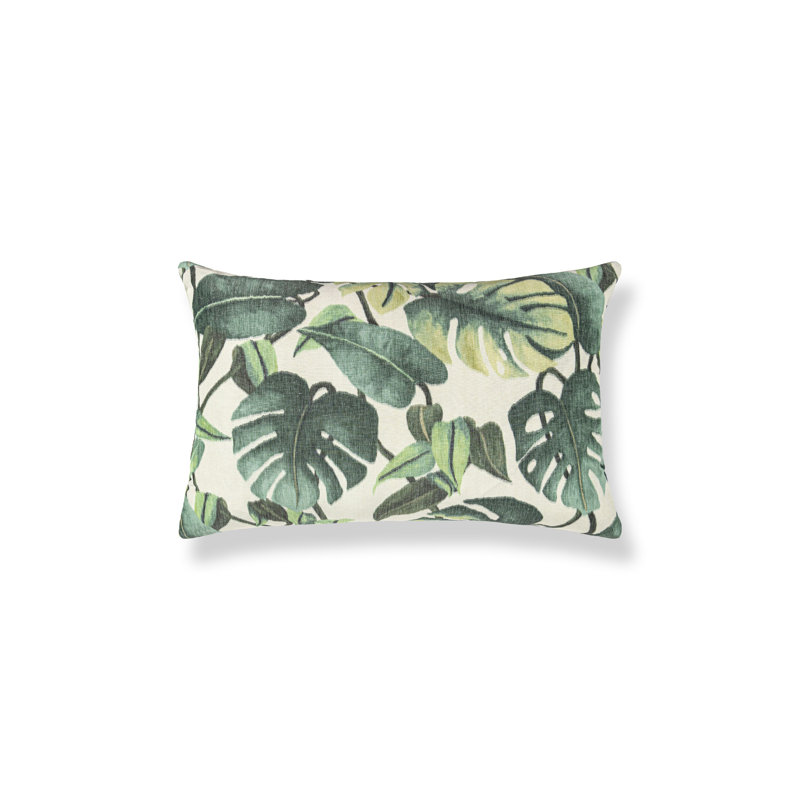 PROVENCE PILLOW, Rectangle - 22"H x 14"W, Leaf Rainforest Warp Print