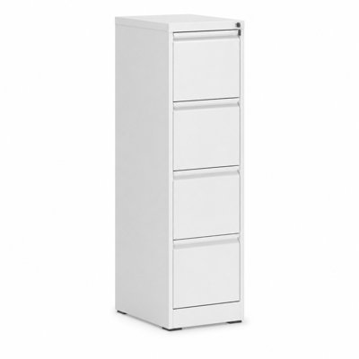 14.96" W 4 Drawers Metal Vertical File Cabinets with Lock for Home & Office.
