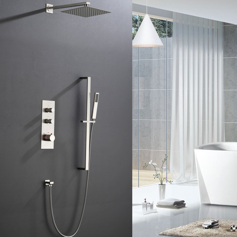 All-In-One Kit with Rough in-Valve, Brushed Nickel