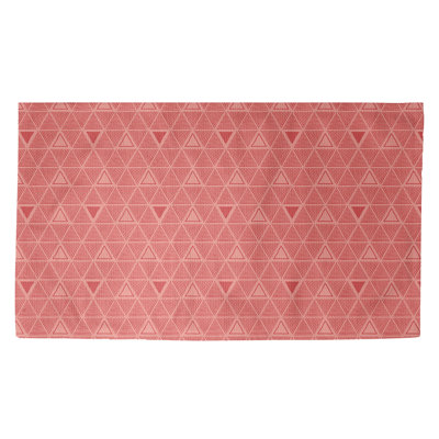 Triangles rouges Tapis décoratif