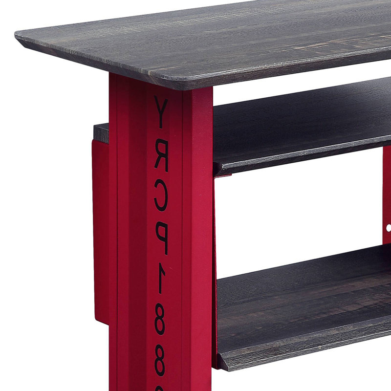 End Table, Red