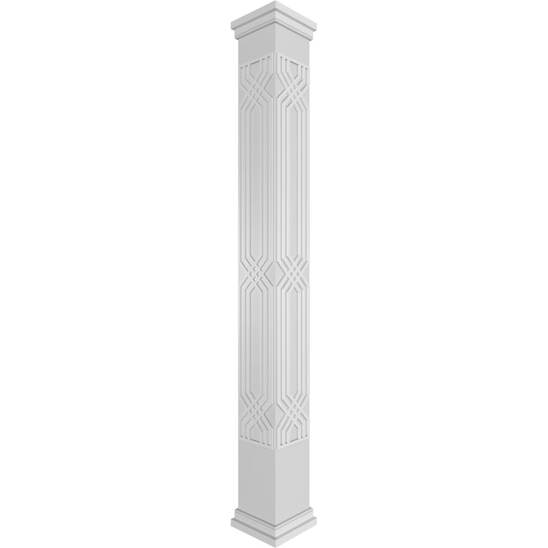 Carré Craftsman Classic Atlas non effilé avec colonne Prairie Capital et Prairie, H 96 po x l 7,625 po x P 7,625 po