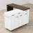 Kitchen Island Cart, Extendable Dining Table Design, Wood, Rolling Kitchen Cart With Spice Rack, Modern & Contemporary-1137896503