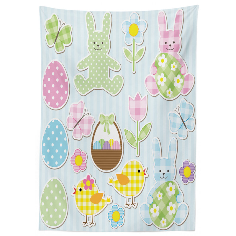 Easter Tablecloth, 70" L x 52" W