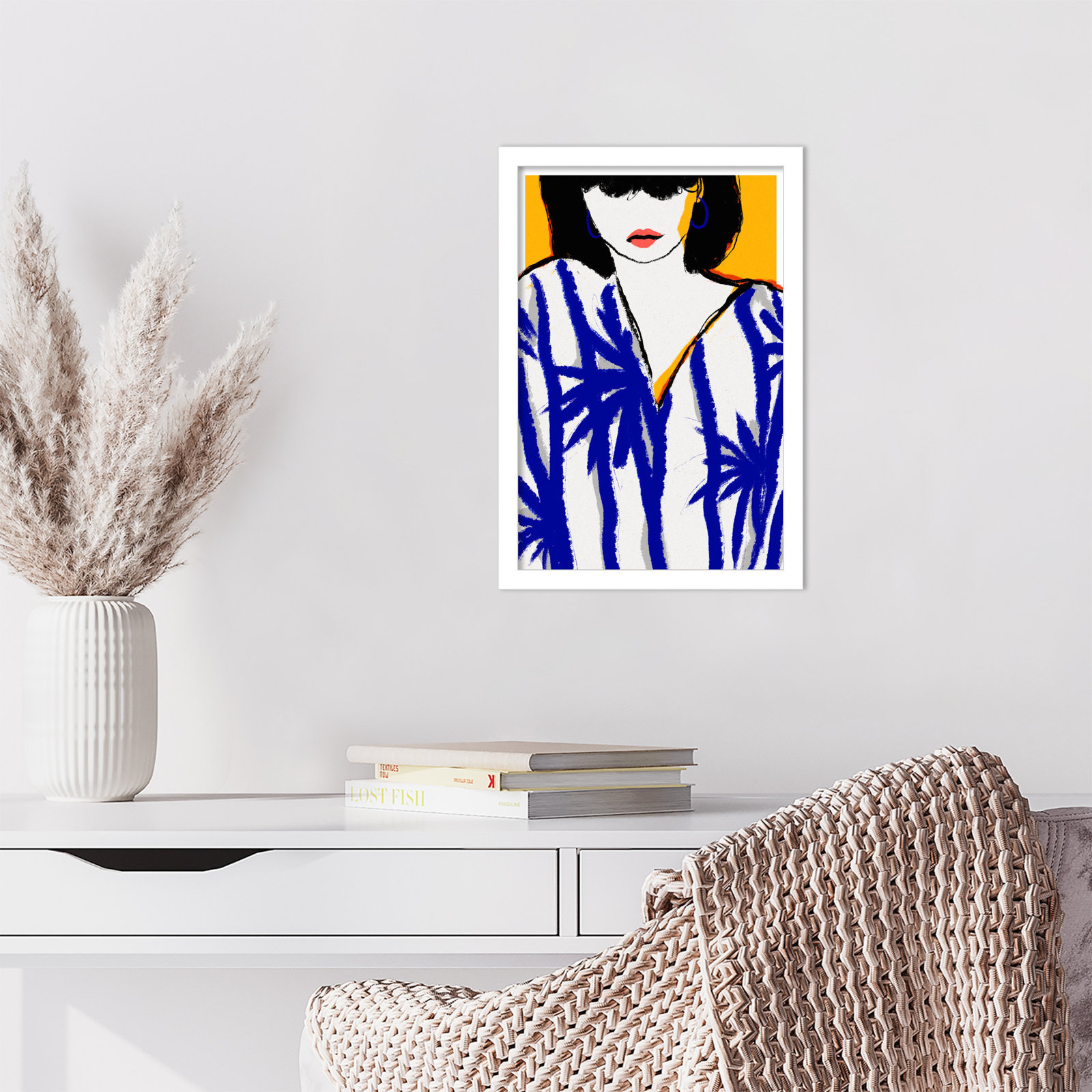 Galya "Summer Memories" Print by Treechild, White, 17" H x 12" W