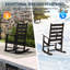 2 chaises berçantes d'extérieur à dossier haut 2 pièces-1473045341
