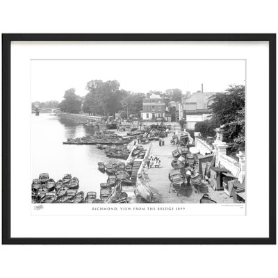 Richmond, View from the Bridge 1899 1 Piece Single Picture Frame Wall Art