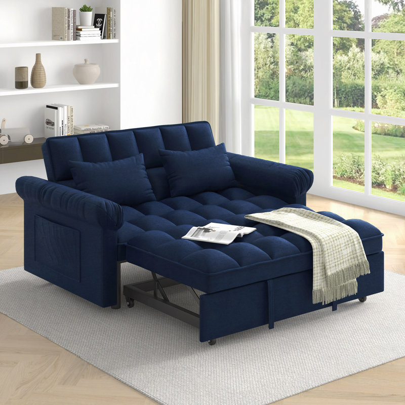 Canapé-lit avec lit escamotable Loveseats, Bleu