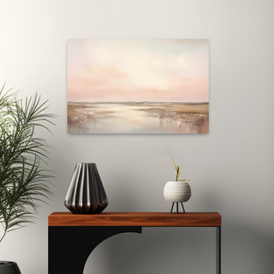 Up The River Abstract Serene Tranquil Landscape Nature Art