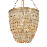 Catalan 4-Light Pendant in Warm Brass by Breegan Jane