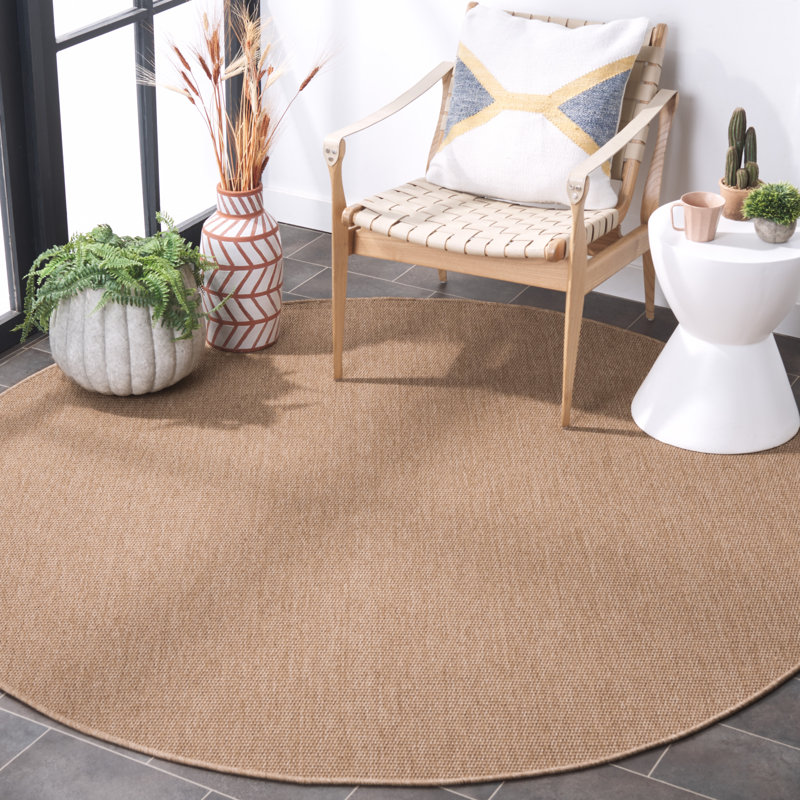 Tapis d'intérieur / extérieur Zyire, Rond 6 pi 7 po