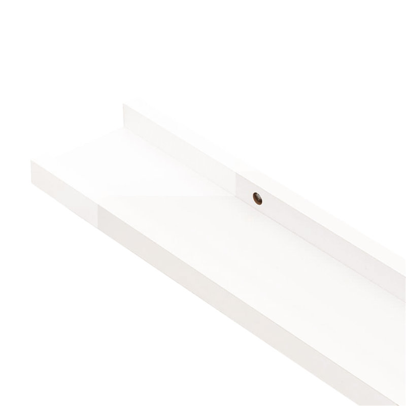 Lajarvis 2 -Piece Picture Ledge Wall Shelf, 3 cm H x 115 cm W x 9 cm D, White