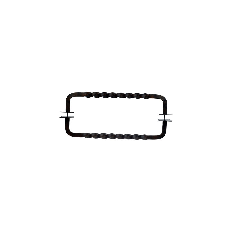 Twist 8" Center to Center Appliance pull, Patina Black, 18" Center to Center