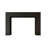 Sabine Contemporary Wood Fireplace Mantel Surround 48" x 42" Opening - 72" x 54" Overall - Black Paint on Poplar-557557868-557557858