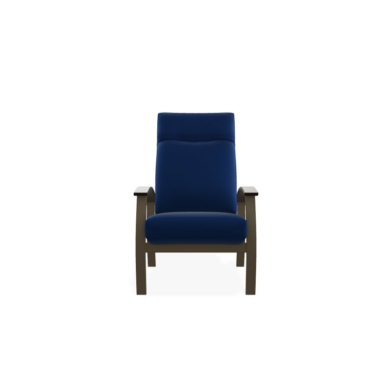 Chaise de patio inclinable avec coussins Askar, Azur, Kona P10, Bois de plage texturé