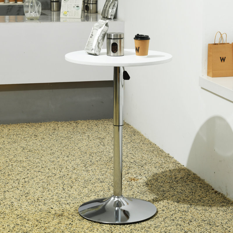 Carletta Round Metal Base Dining Table, Black