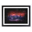 Cypress Trees Paint Splash - Framed Print-56915527-56915528