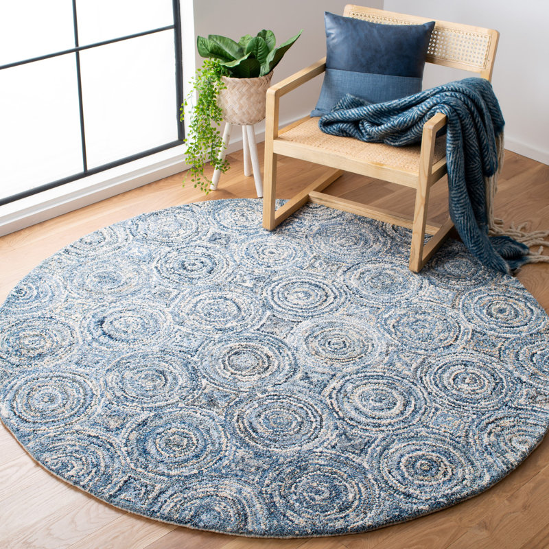 Hideaway Hand Tufted Cotton Geometric Rug, Rectangle 4' x 6'