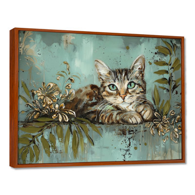 Vintage Cat Playful Kitty I - Cat Print Wall Art